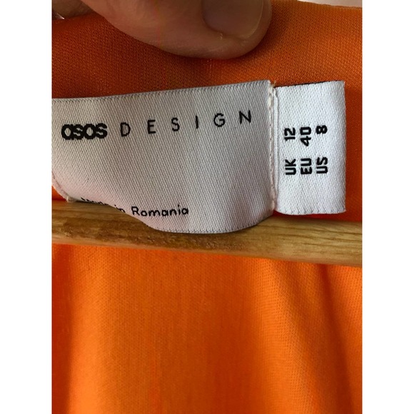 NWT ASOS Wrap Waist Maxi Dress With Double Layer Skirt And Long Sleeve, 8 - Picture 9 of 9